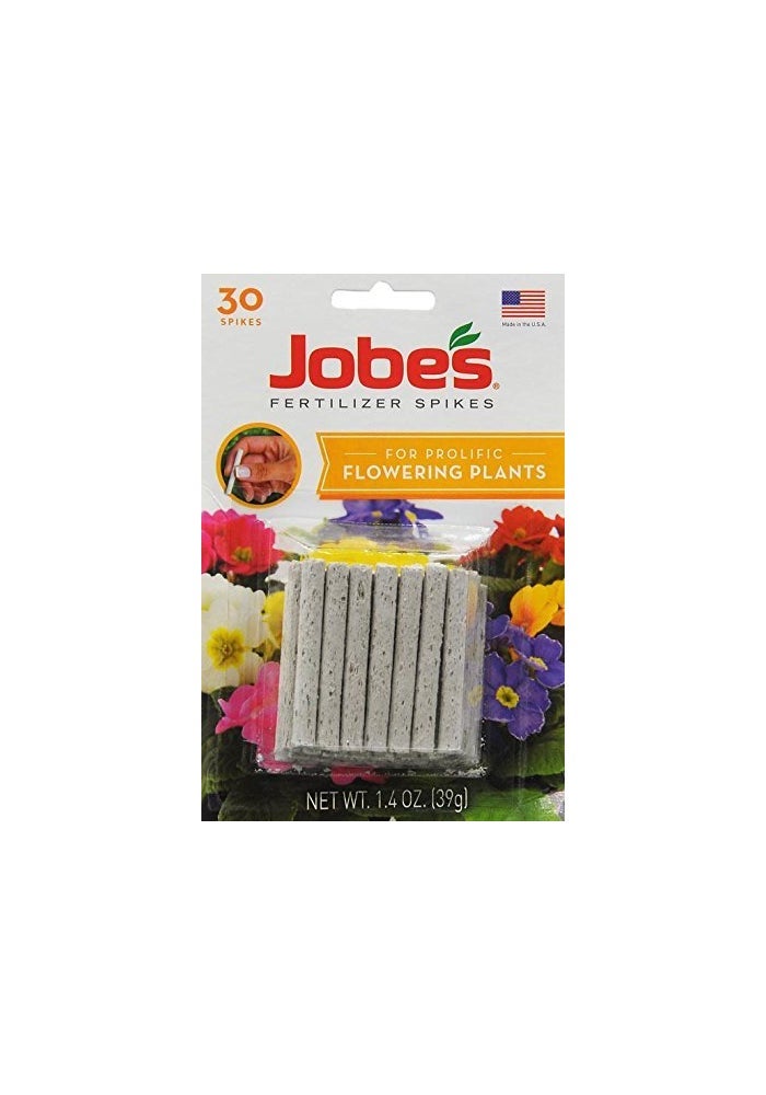 Easy Gardener Jobe's Flower Indoor/Outdoor Plants Fertilizer Food Spikes - 30 Pack